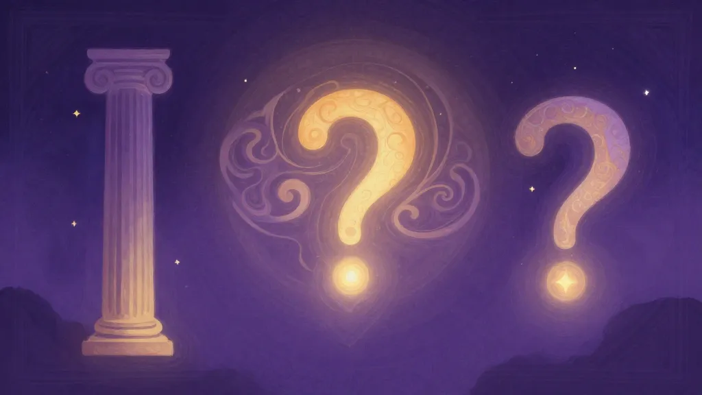 Una pintura abstracta en acuarela de un camino dorado serpenteando a través de montañas azules.