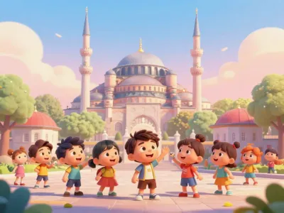 Istanbul skyline illustration