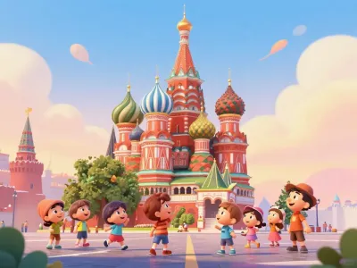 Moscow skyline illustration