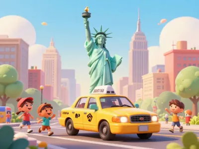 New York skyline illustration