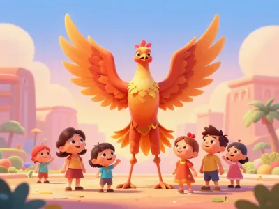 Phoenix skyline illustration