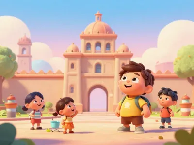 Santiago skyline illustration