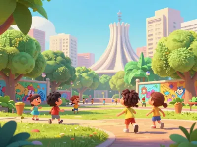 Sao Paulo skyline illustration