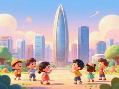 Shenzhen skyline illustration