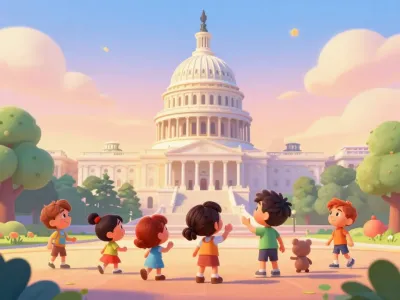 Washington DC skyline illustration